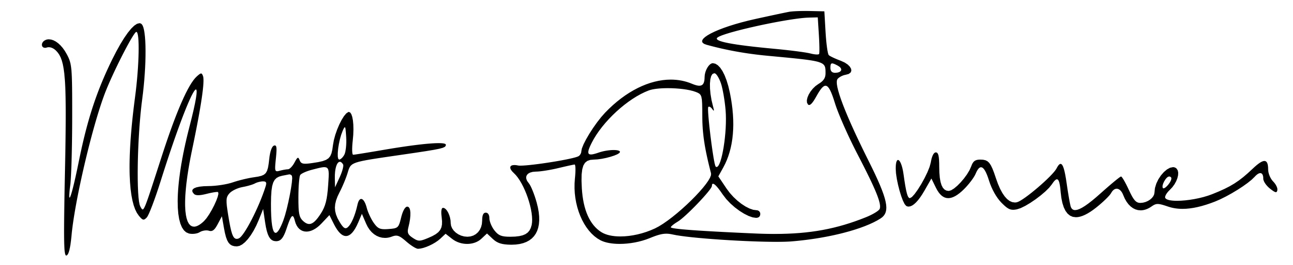 Matt Turner’s signature